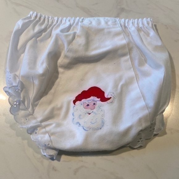 Santa Hand Painted Bloomers - Picture 1 of 3